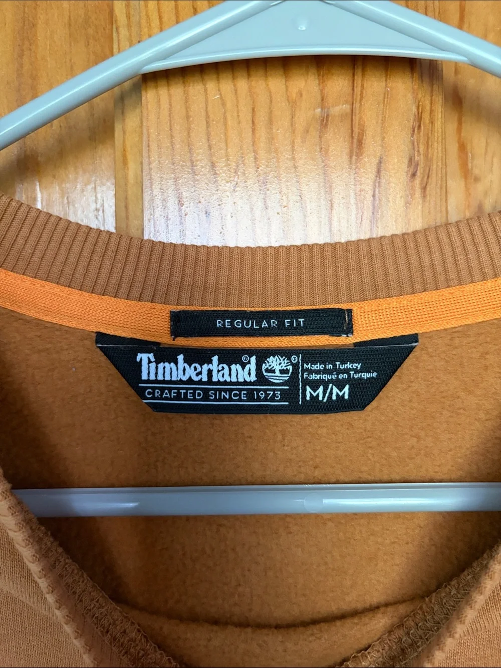 Timberland Tan Crewneck Sweatshirt with Black Tree Logo